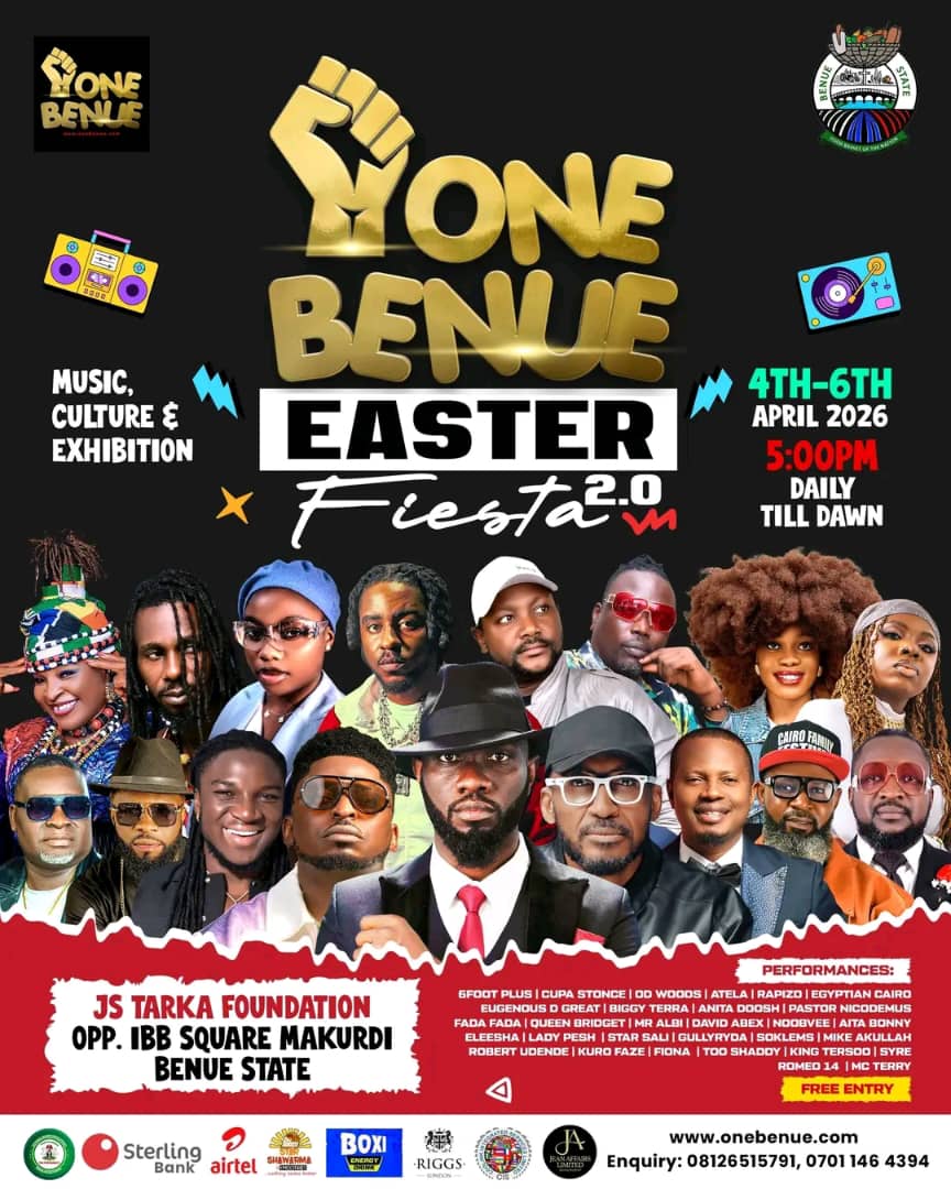 Makurdi Set to Host Historic One Benue Unity Concert (April 4–6)
