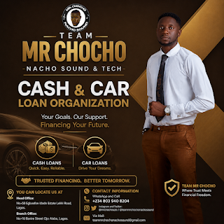 Mr Chocho Nacho Sound & Tech Cash and Car Loan organization: Your All-in-One Partner for Security, Sound, and Financial Solutions